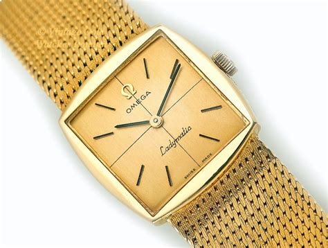 omega ladymatic vintage gold